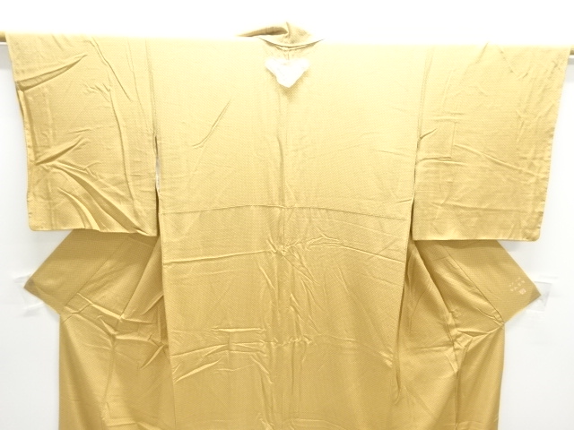  寺山存男作　幾何学模様一ツ紋江戸小紋着物